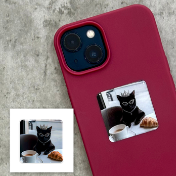 Объёмная наклейка 3D "Rich black cat" SX-297 фото
