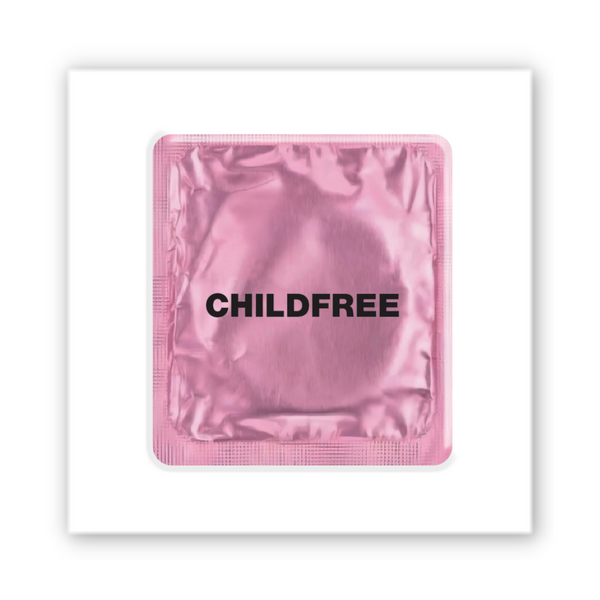 Объёмная наклейка 3D "Childfree" SX-328 фото