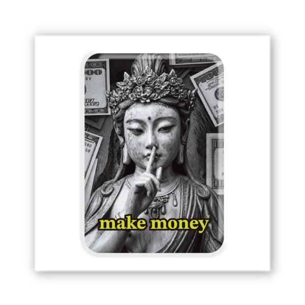 3D наліпка "Make Money" SX-429 фото