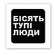 Объёмная наклейка 3D "Бесят тупые люди" SX-126 фото 2