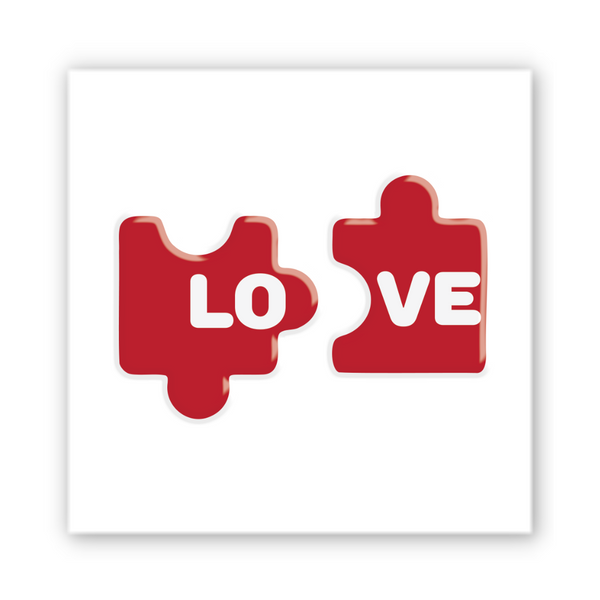 Объёмная наклейка 3D "Red Love" SX-323 фото