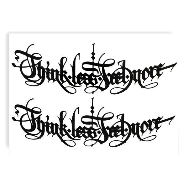 Тату Think less Fill more HB-065 фото