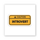 Об&rsquo;ємна 3D наклейка "Introvert" SX-322 фото 2