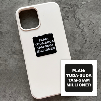 Объёмная наклейка 3D "Plan: tuda-suda" SX-208 фото