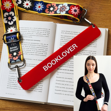 Закладка з ремінцем &laquo;Colorful Petals &mdash; Booklover&raquo; BB-56 фото