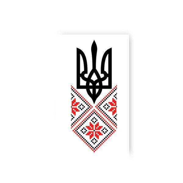 Тату " Герб с вышивкой " L-55-2 фото
