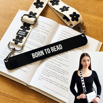 Закладка з ремінцем &laquo;Minimalist Bloom &mdash; Born to Read&raquo; BB-58 фото