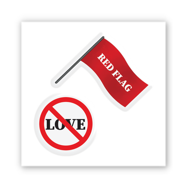 Объёмная наклейка 3D "No Love Zone" SX-330 фото