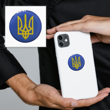 Объемная наклейка " Герб України " SX-02 фото