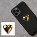 Объёмная наклейка 3D "Golden Heart" SX-291 фото 1